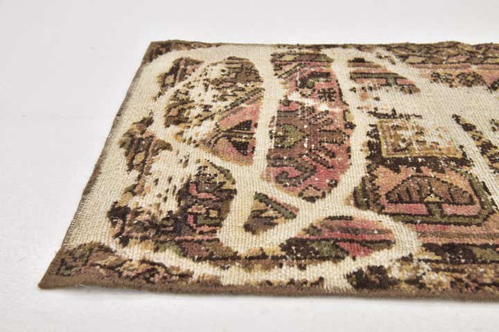 2' 2 x 9' 2 Hand Knotted Ultra Vintage Persian Wool Runner Rug