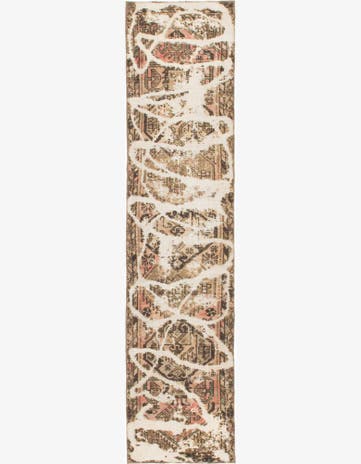 2' 2 x 9' 2 Hand Knotted Ultra Vintage Persian Wool Runner Rug
