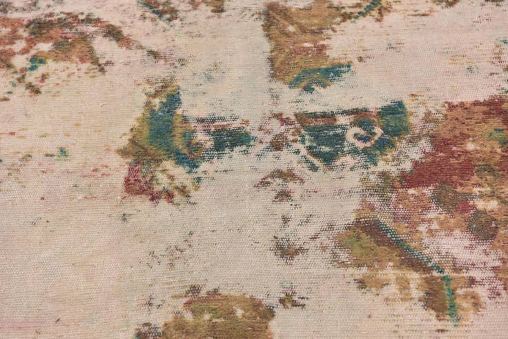 Detail image of 4' x 8' Hand Knotted Ultra Vintage Persian Wool Runner Rug