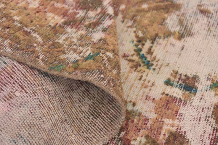Detail image of 4' x 8' Hand Knotted Ultra Vintage Persian Wool Runner Rug