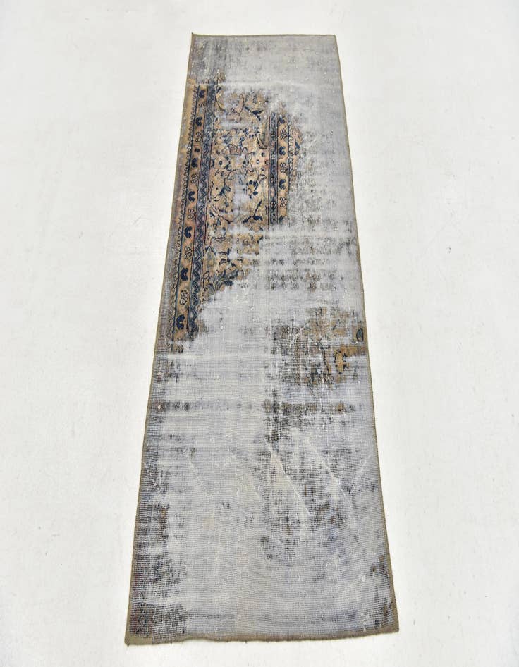 Detail image of 2' 8 x 5' 9  Hand Knotted Ultra Vintage Persian Wool Runner Rug