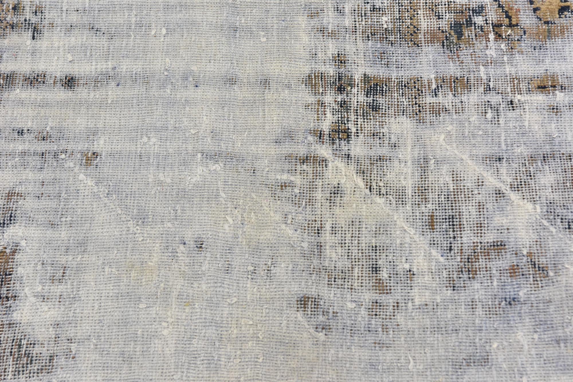 2' 8 x 5' 9 Hand Knotted Ultra Vintage Persian Wool Runner Rug