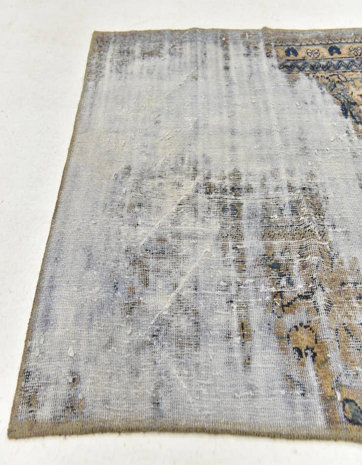 Detail image of 2' 8 x 5' 9  Hand Knotted Ultra Vintage Persian Wool Runner Rug