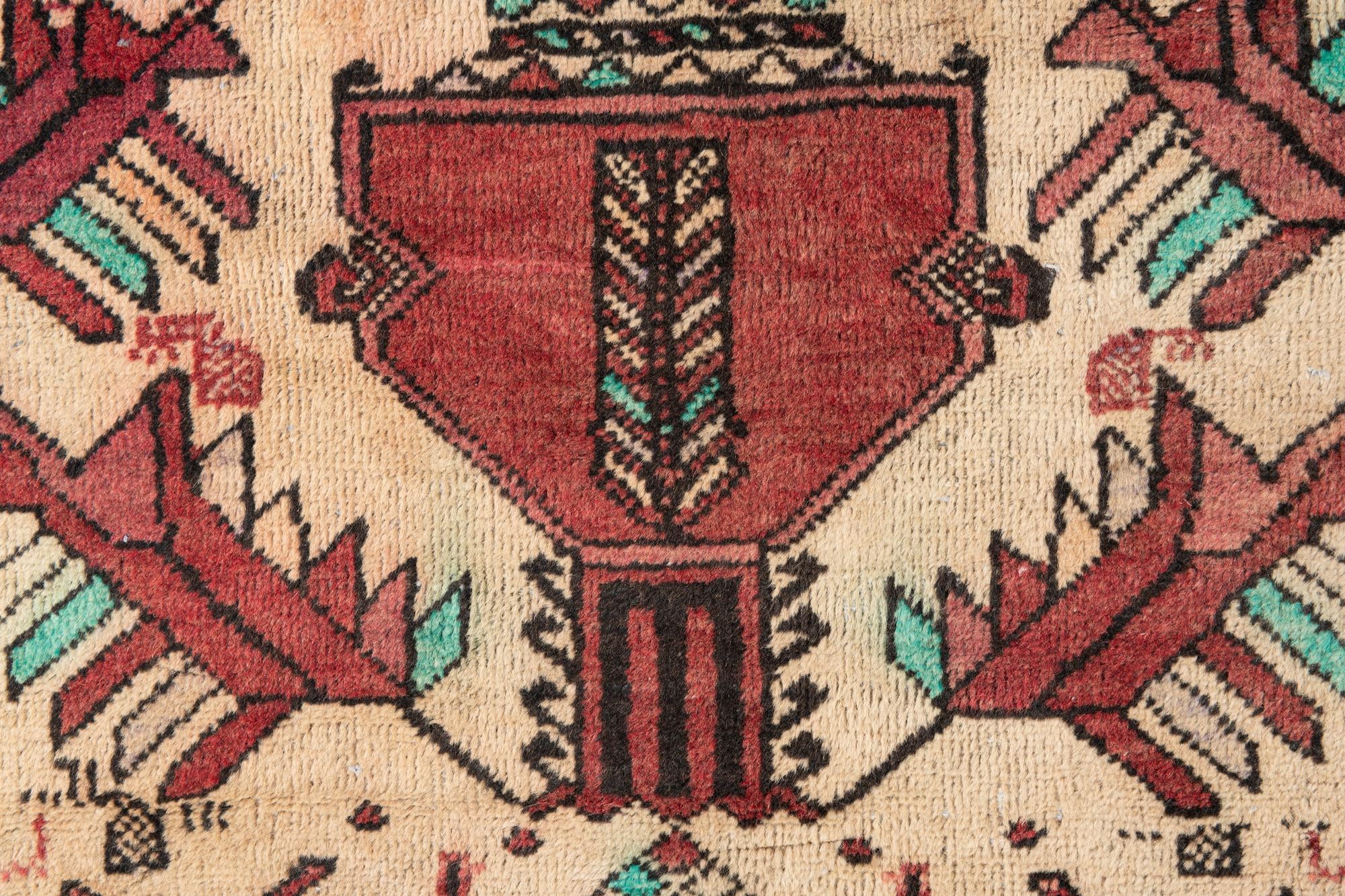 70cm x 155cm anudado a mano Ultra Vintage Alfombra Persa Lana Pasillera