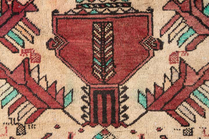 2' 4 x 5' 2 Hand Knotted Ultra Vintage Persian Wool Runner Rug