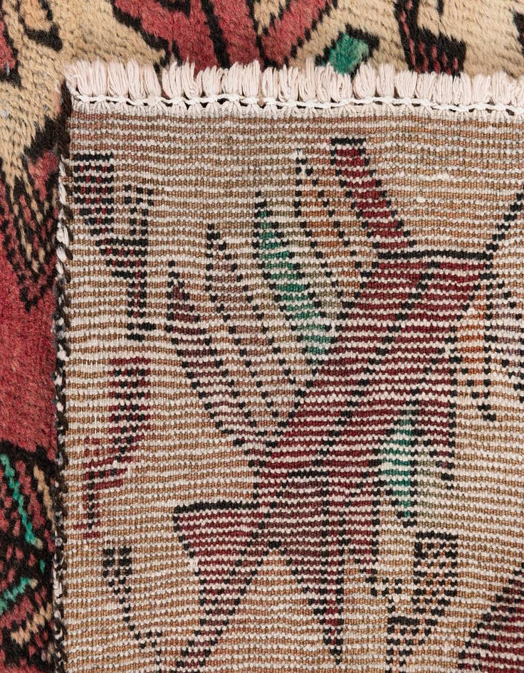 Detail image of 2' 4 x 5' 2  Hand Knotted Ultra Vintage Persian Wool Runner Rug