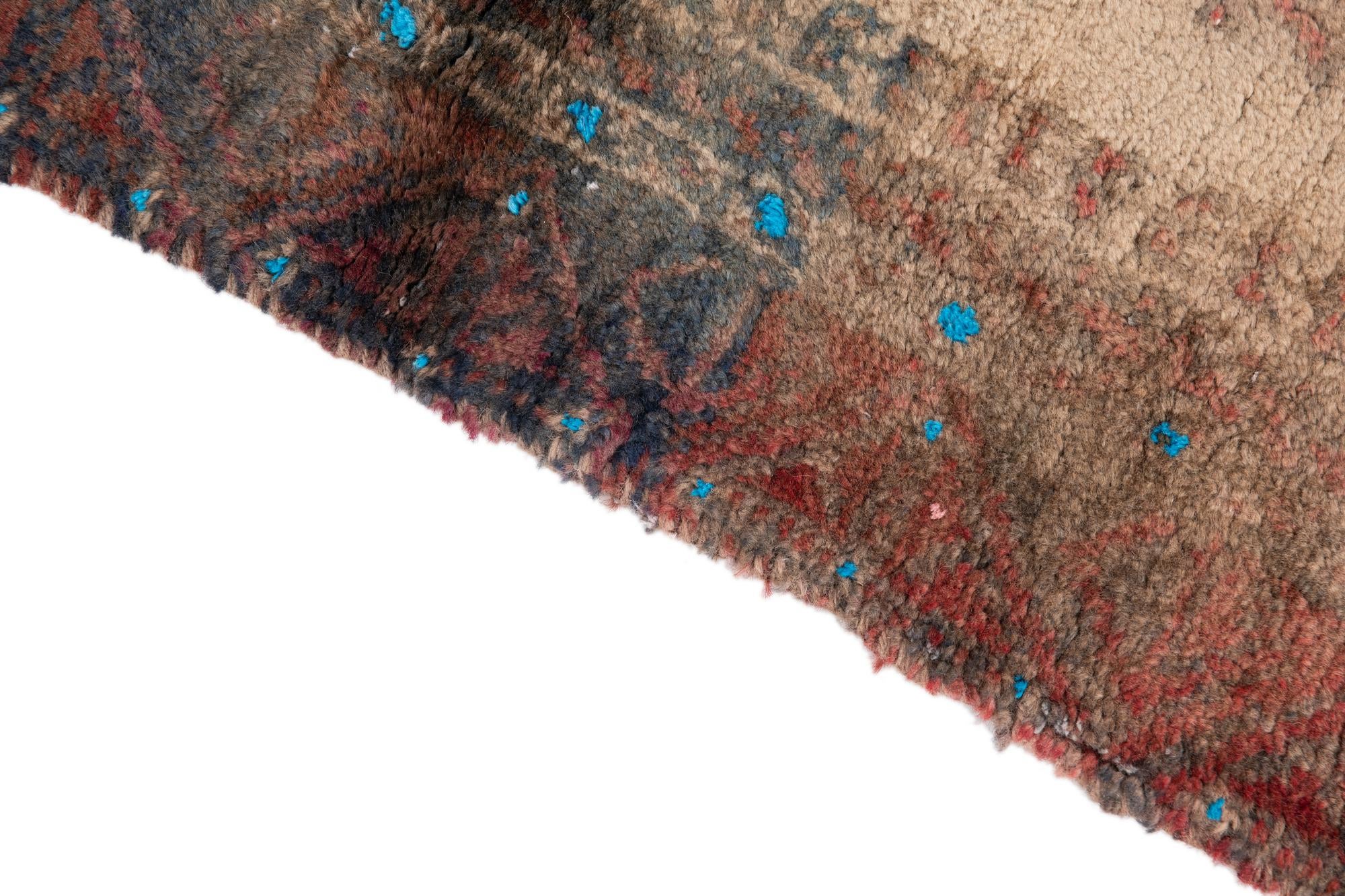 2' 1 x 5' Hand Knotted Ultra Vintage Persian Wool Runner Rug