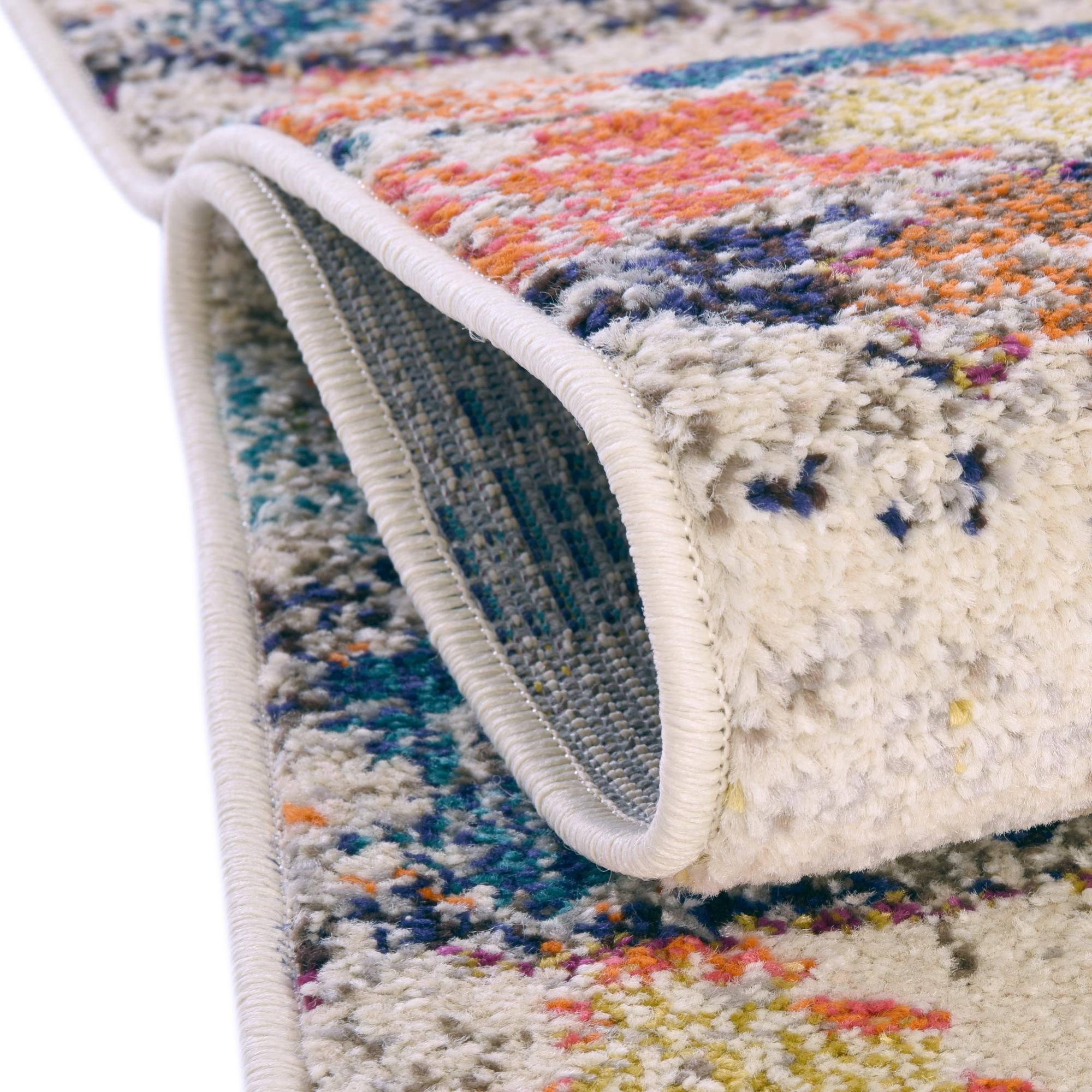 2' x 6' Washable Vivid Runner Rug