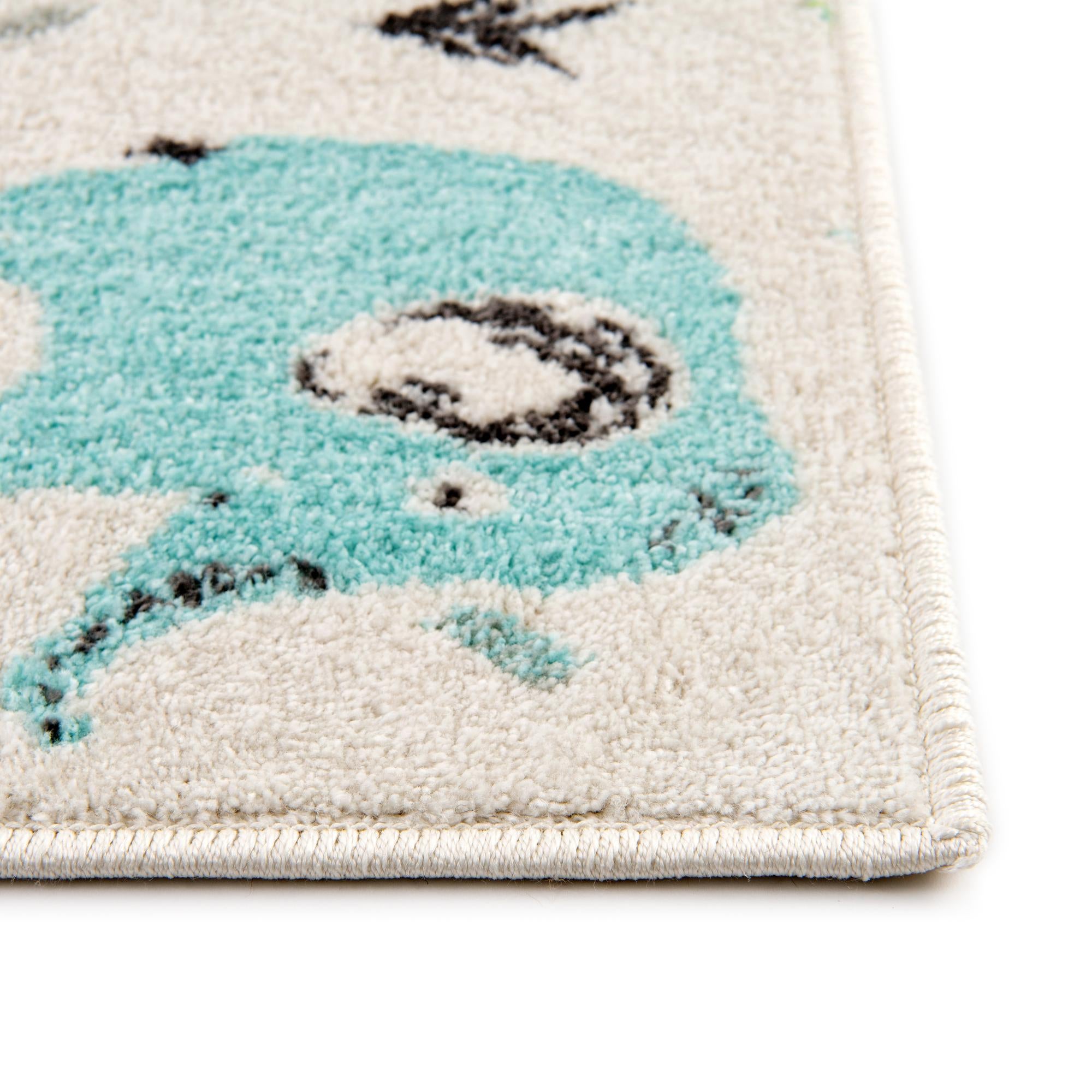 2' 2 x 6' Animals Whimsy Kids Runner Rug