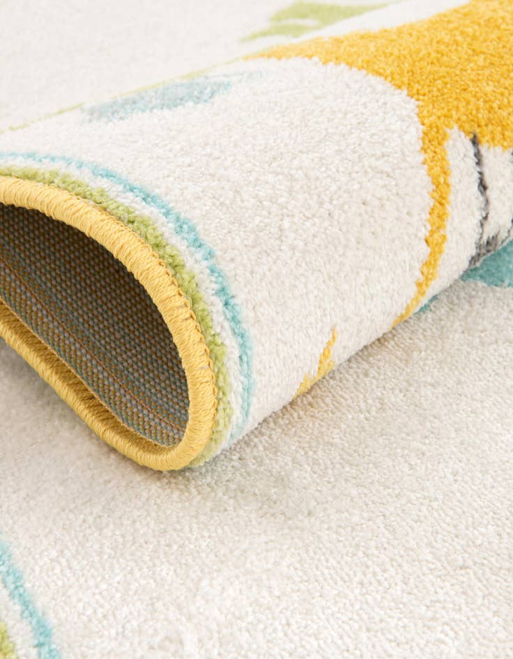 Detail image of 2' 2 x 6' Animals Whimsy Kids Runner Rug