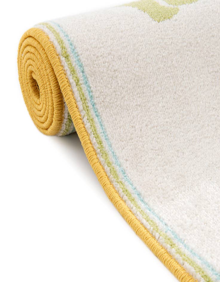 Detail image of 2' 2 x 6' Animals Whimsy Kids Runner Rug