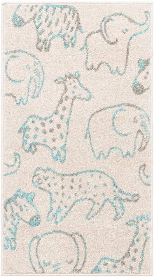 Detailansicht von 65cm x 120cm Animals Whimsy Kids Läufer Teppich