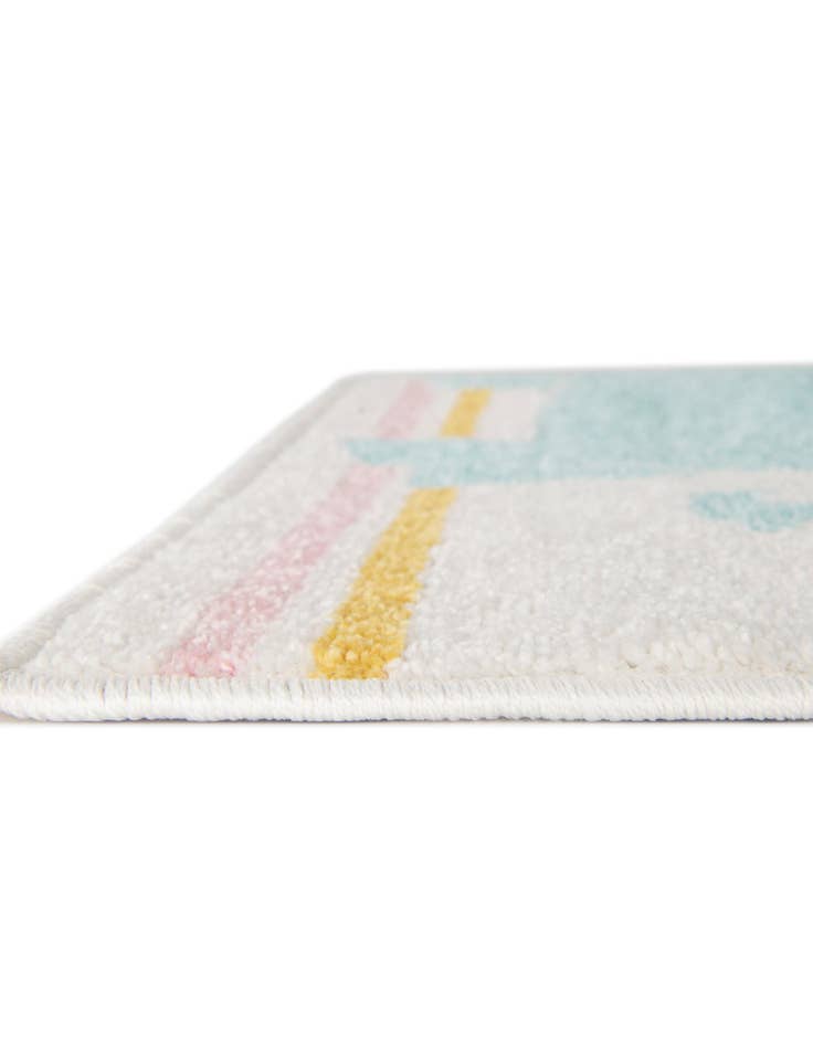 Detail image of 2' 2 x 3' 11 Animals Whimsy Kids Runner Rug