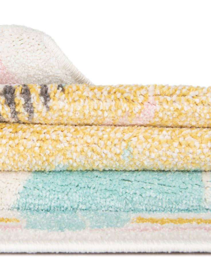 Detail image of 2' 2 x 3' 11 Animals Whimsy Kids Runner Rug