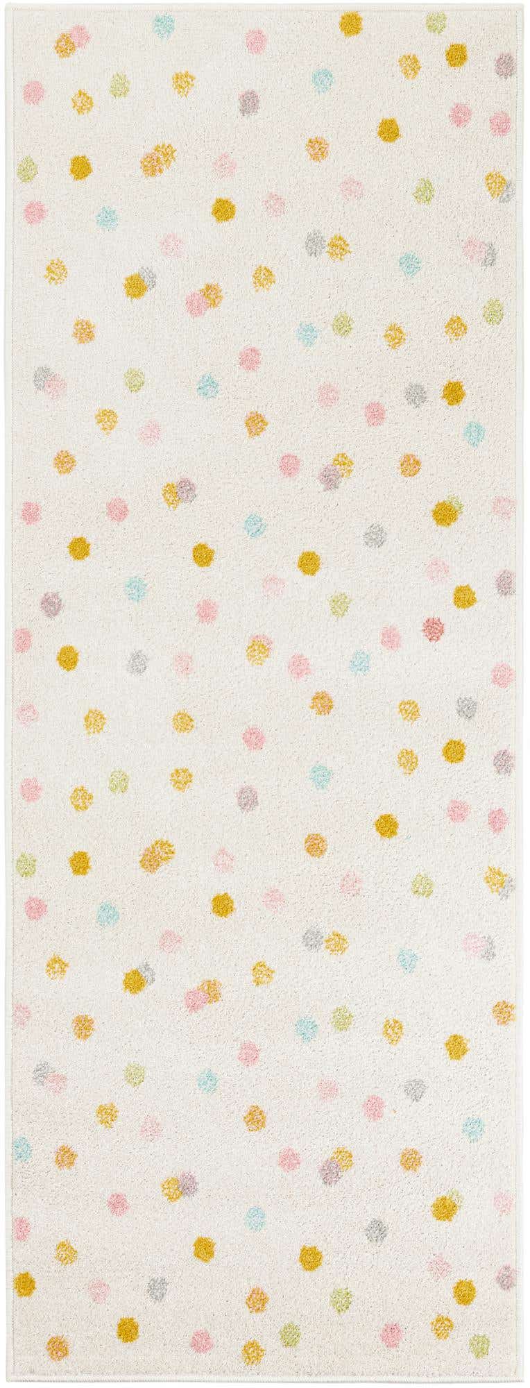 2' 2 x 6' 1 Polka Dot Whimsy Kids Runner Rug