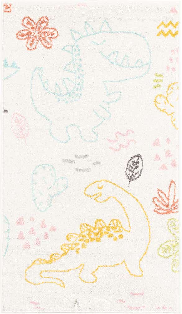 65cm x 120cm Dinosaur Whimsy Kids Loper Vloerkleed