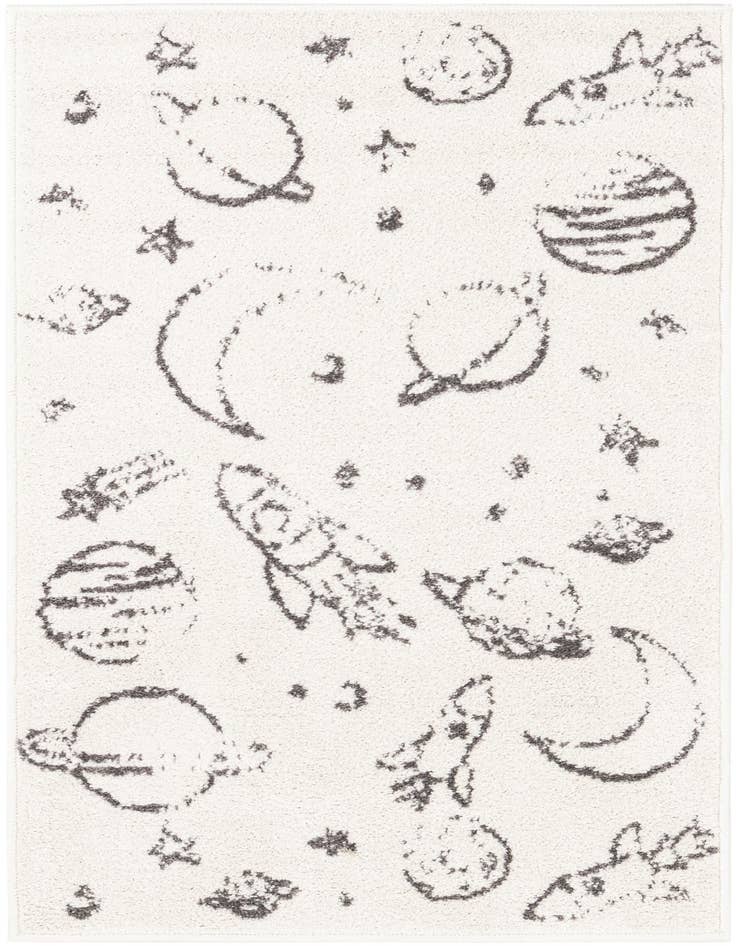 Detail image of 2' 2 x 3' 11 Planets Whimsy Kids Runner Rug