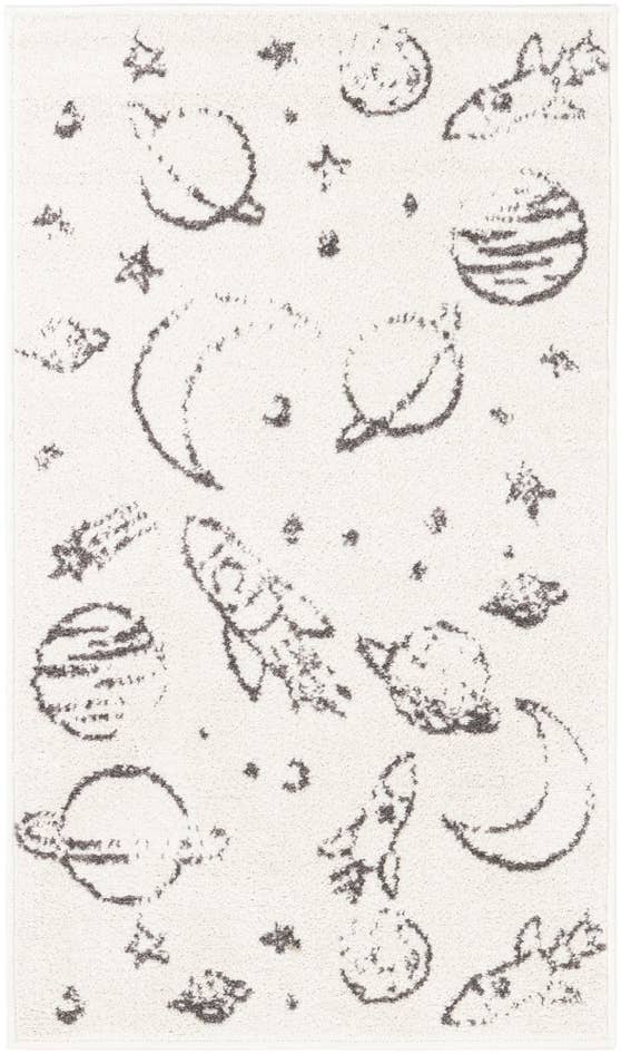 Detail image of 2' 2 x 3' 11 Planets Whimsy Kids Runner Rug