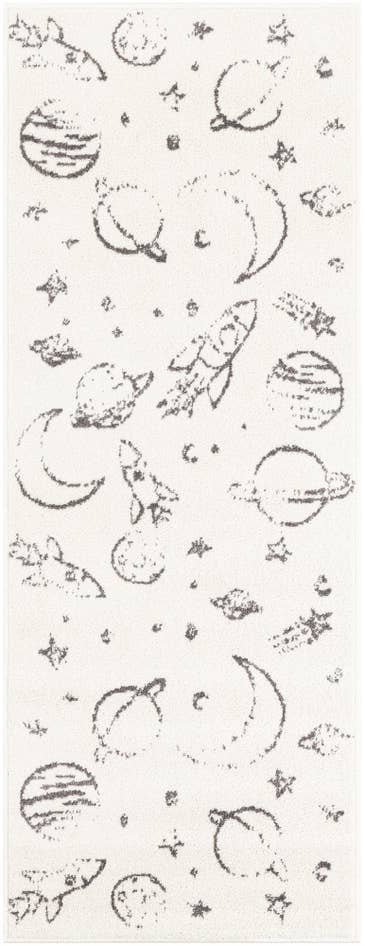 Detail image of 2' 2 x 6' 1 Planets Whimsy Kids Runner Rug