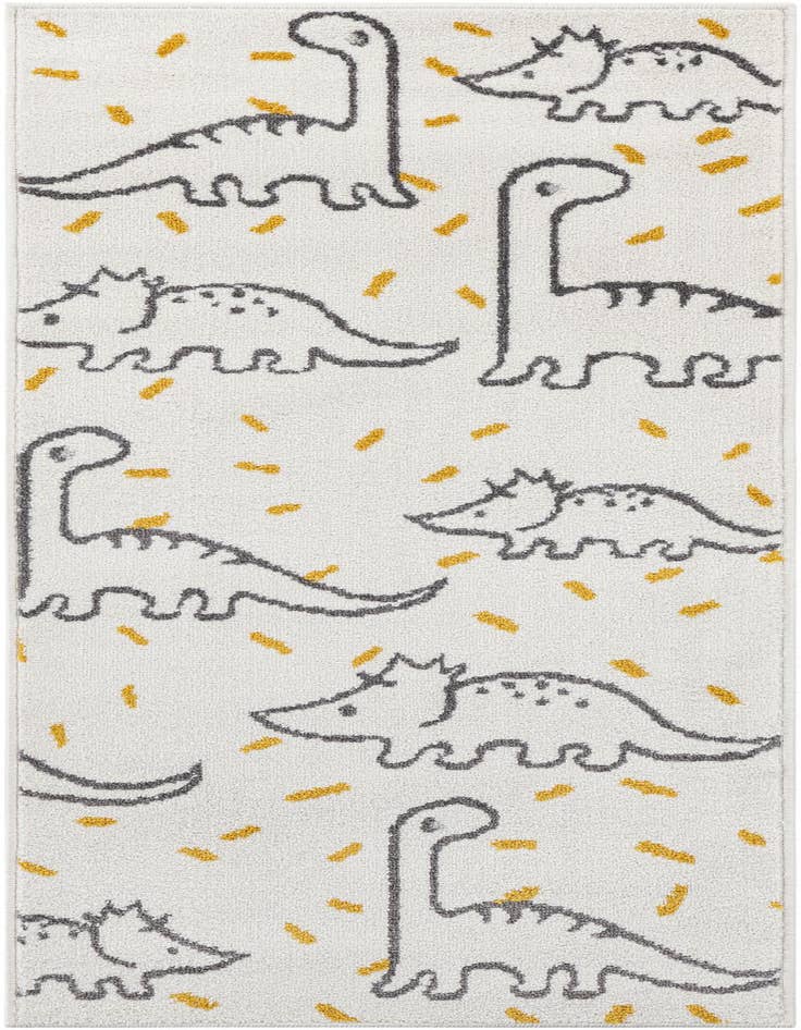 Detail image of 2' 2 x 5' 1 Dinosaur Whimsy Kids Runner Rug