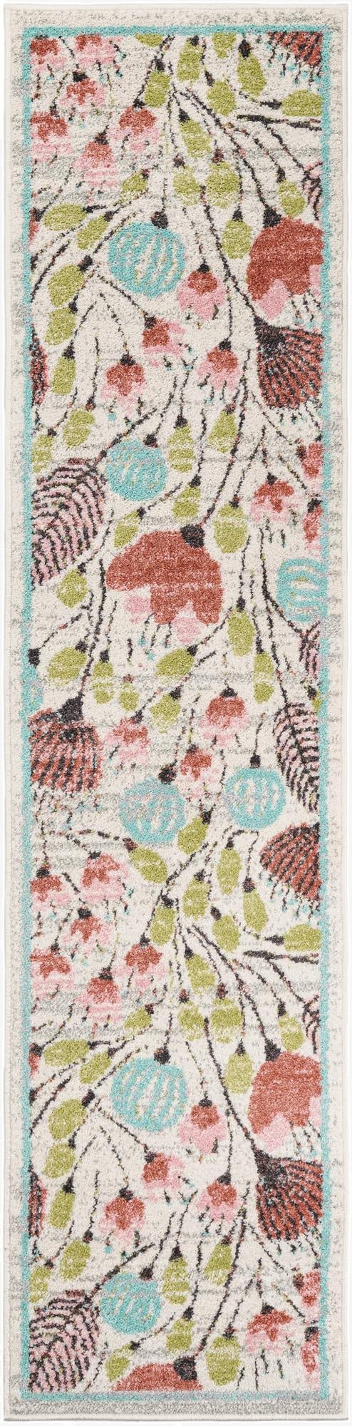 2' x 8' Flowers Whimsy Kids Runner Rug