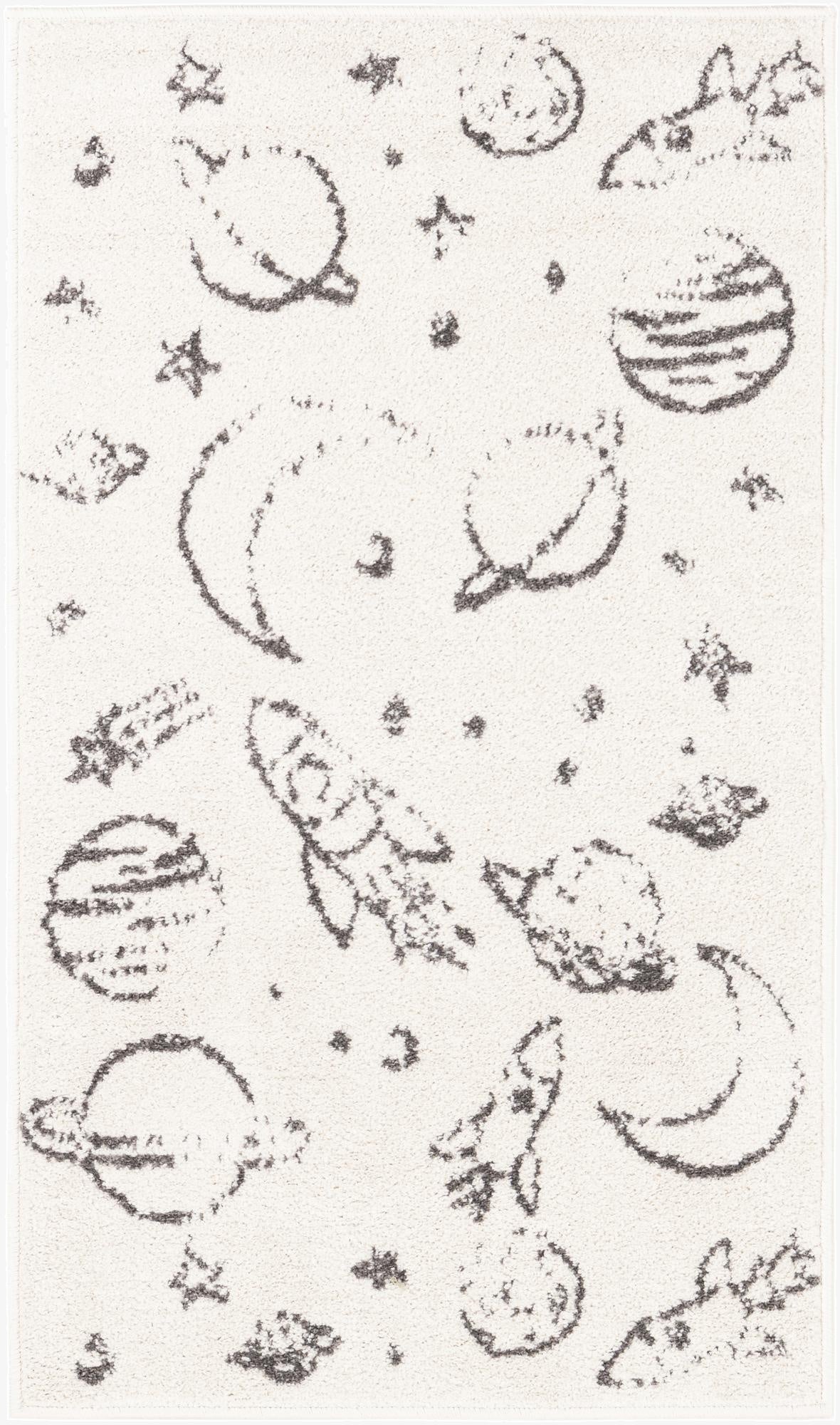 2' 2 x 3' 11 Planets Whimsy Kids Runner Rug