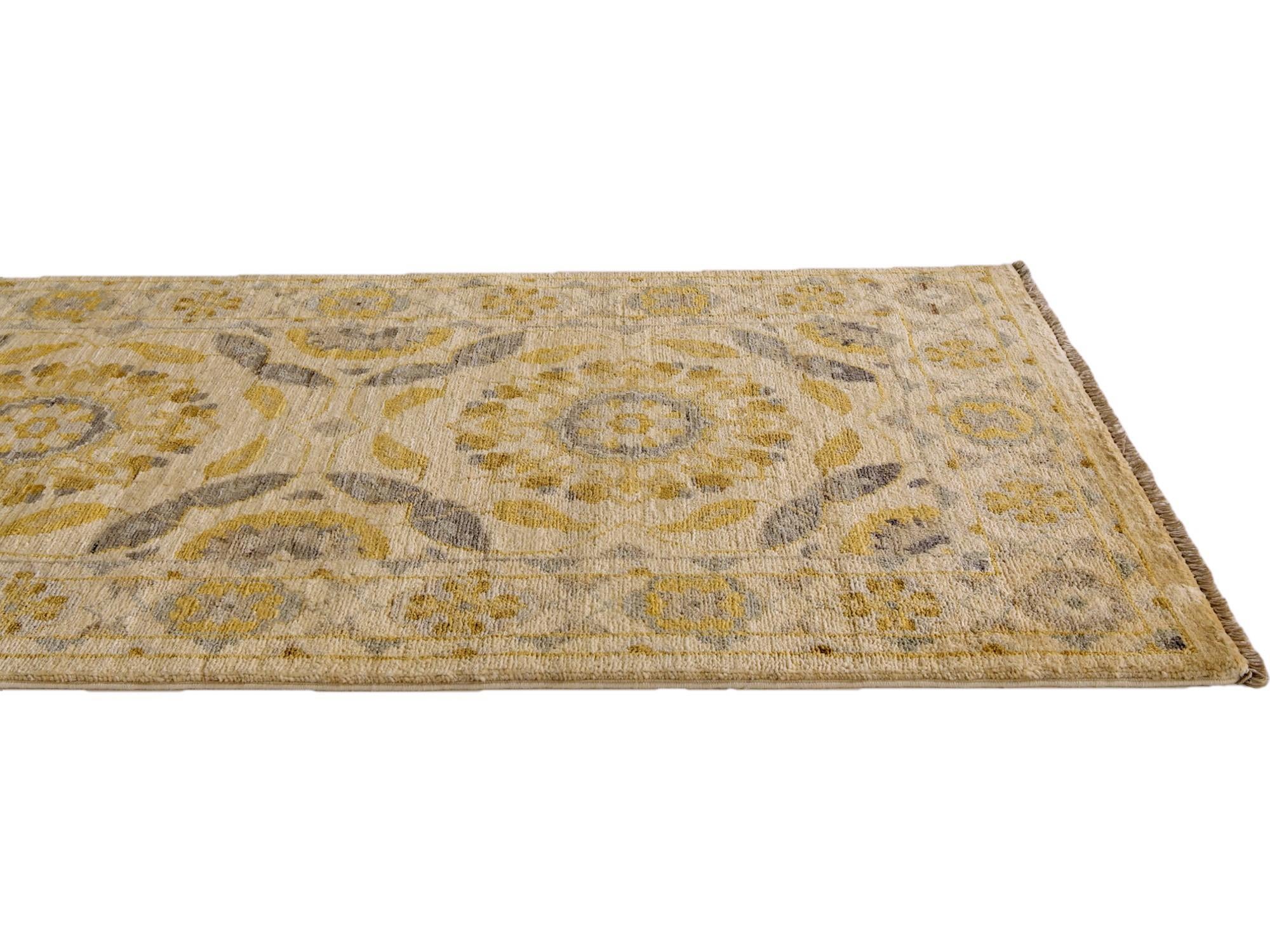 2' 9 x 8' 3 Hand Knotted Ziegler Modern Runner Rug