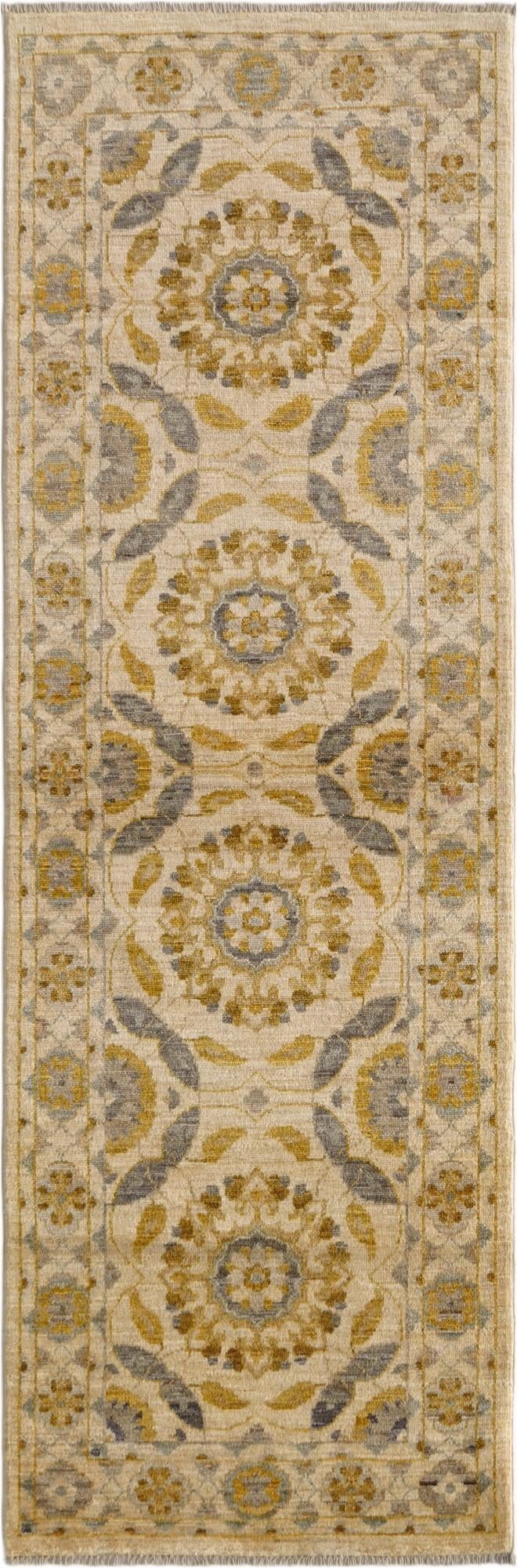 2' 9 x 8' 3 Hand Knotted Ziegler Modern Runner Rug