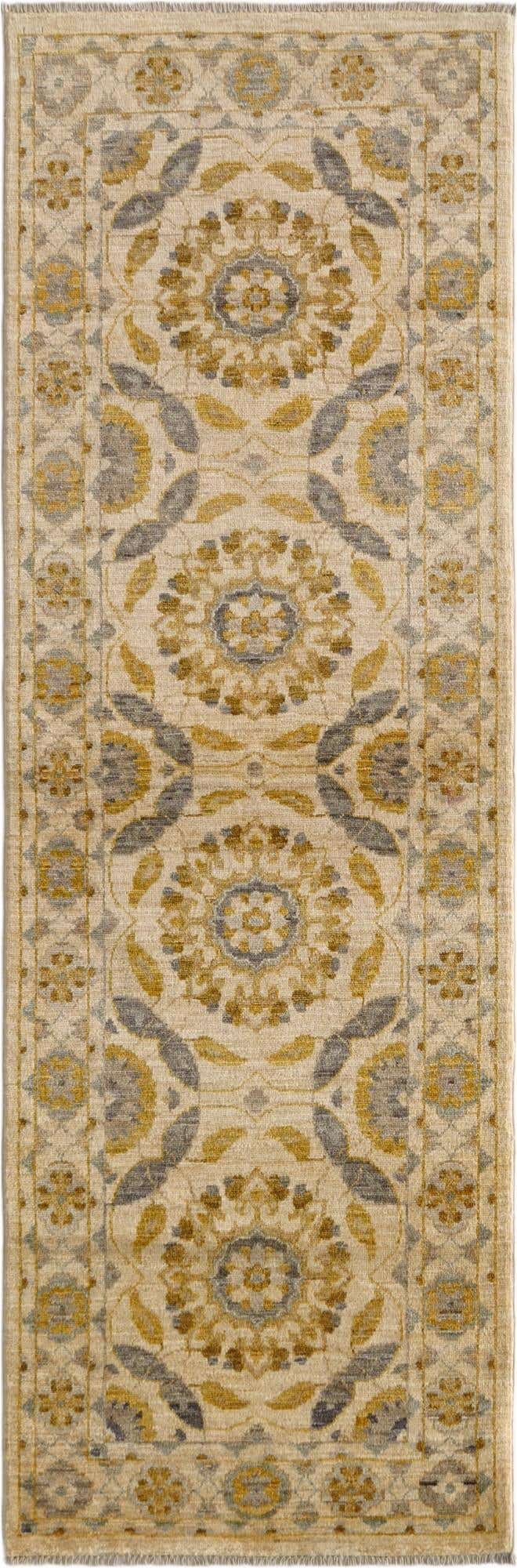 2' 9 x 8' 3 Hand Knotted Ziegler Modern Runner Rug