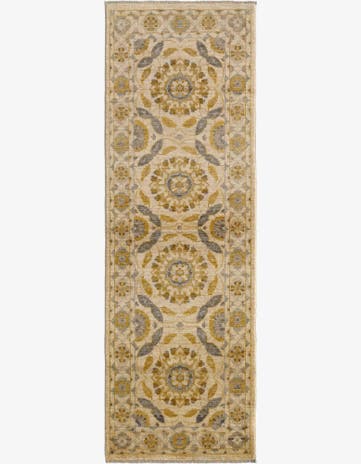 2' 9 x 8' 3 Hand Knotted Ziegler Modern Runner Rug