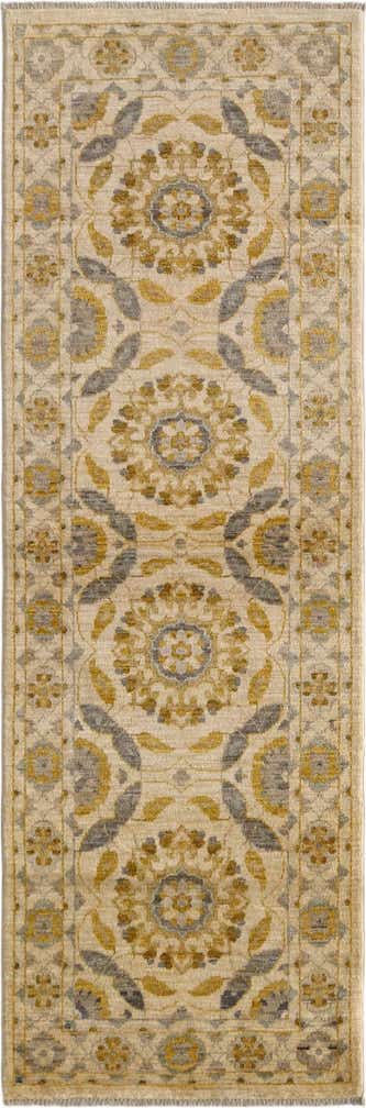 2' 9 x 8' 3 Hand Knotted Ziegler Modern Runner Rug