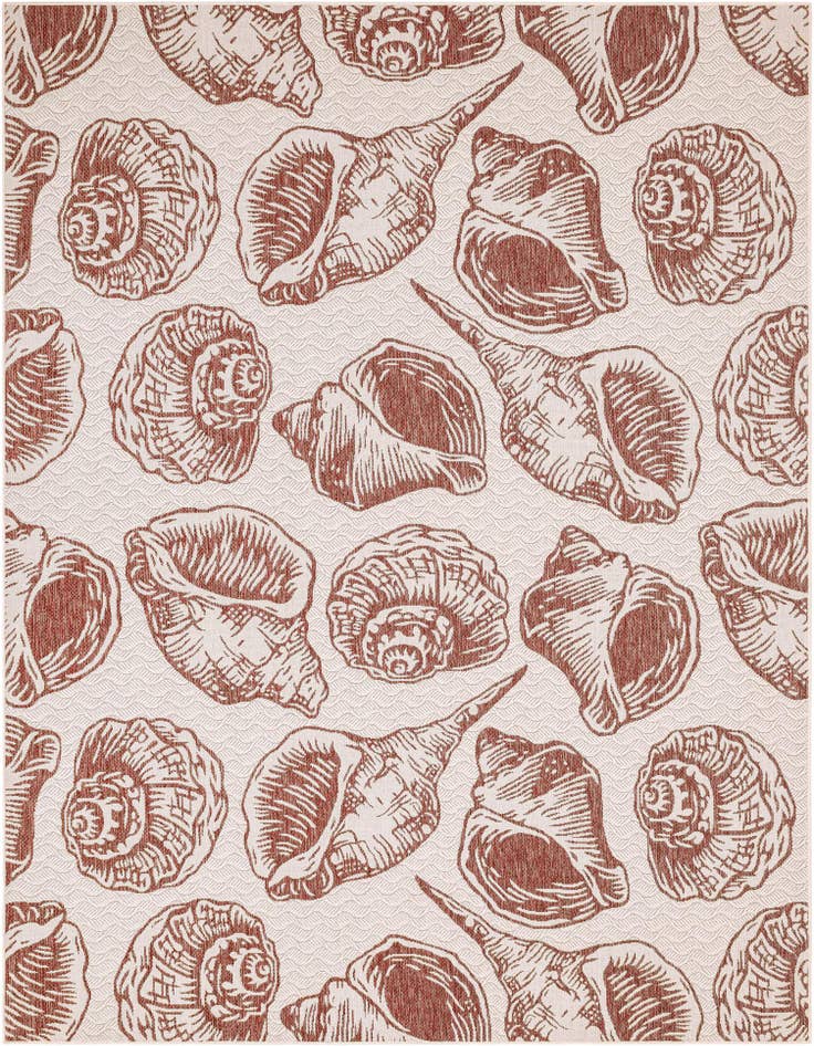 Detail image of 10' x 14' Easy-Clean Coastal Indoor / Outdoor Rug