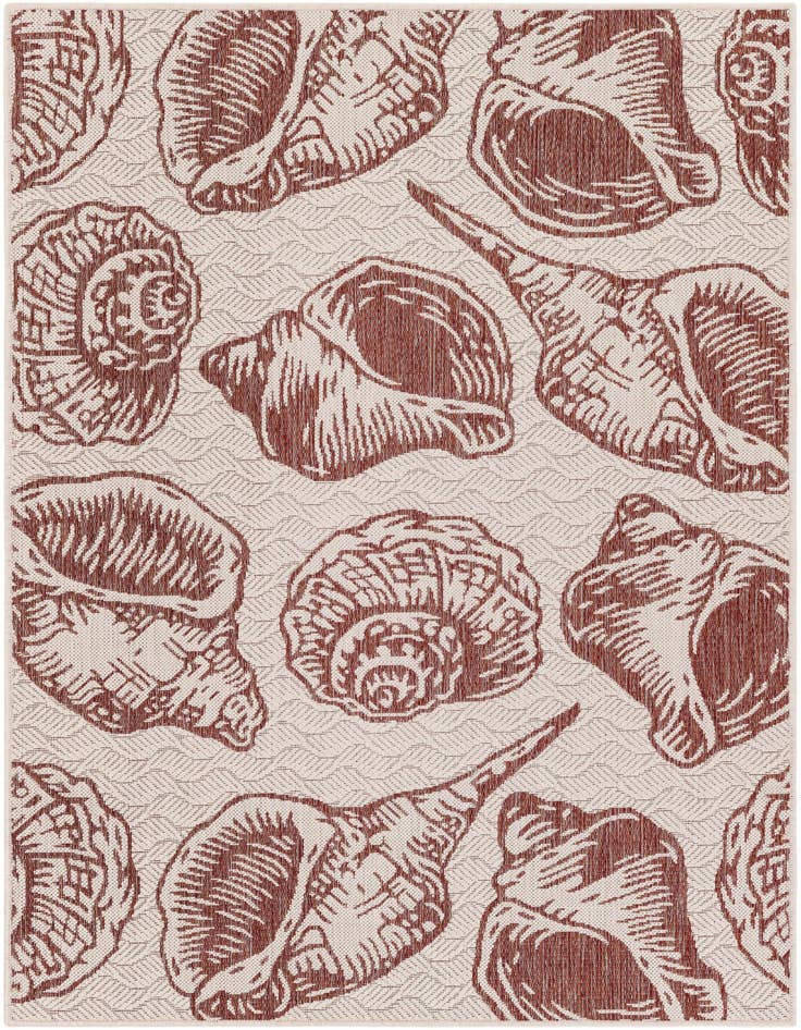 Detail image of 4' x 6' Easy-Clean Coastal Indoor / Outdoor Rug
