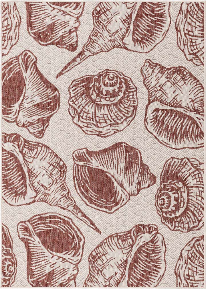 5' 3 x 7' Easy-Clean Coastal Indoor / Outdoor Rug