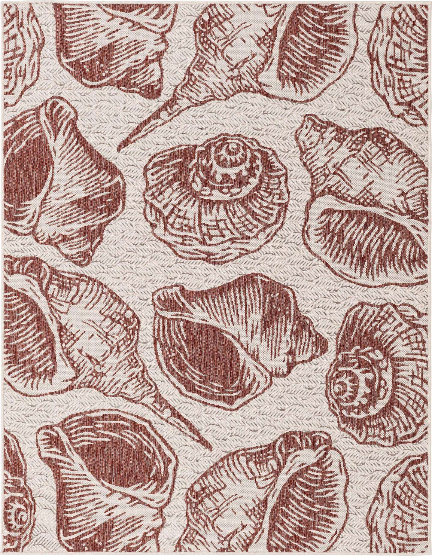 5' 3 x 7' Easy-Clean Coastal Indoor / Outdoor Rug