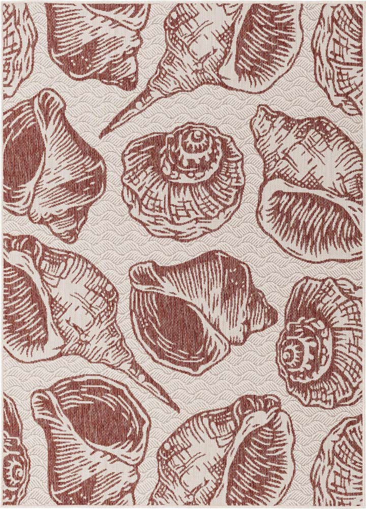 5' 3 x 7' Easy-Clean Coastal Indoor / Outdoor Rug
