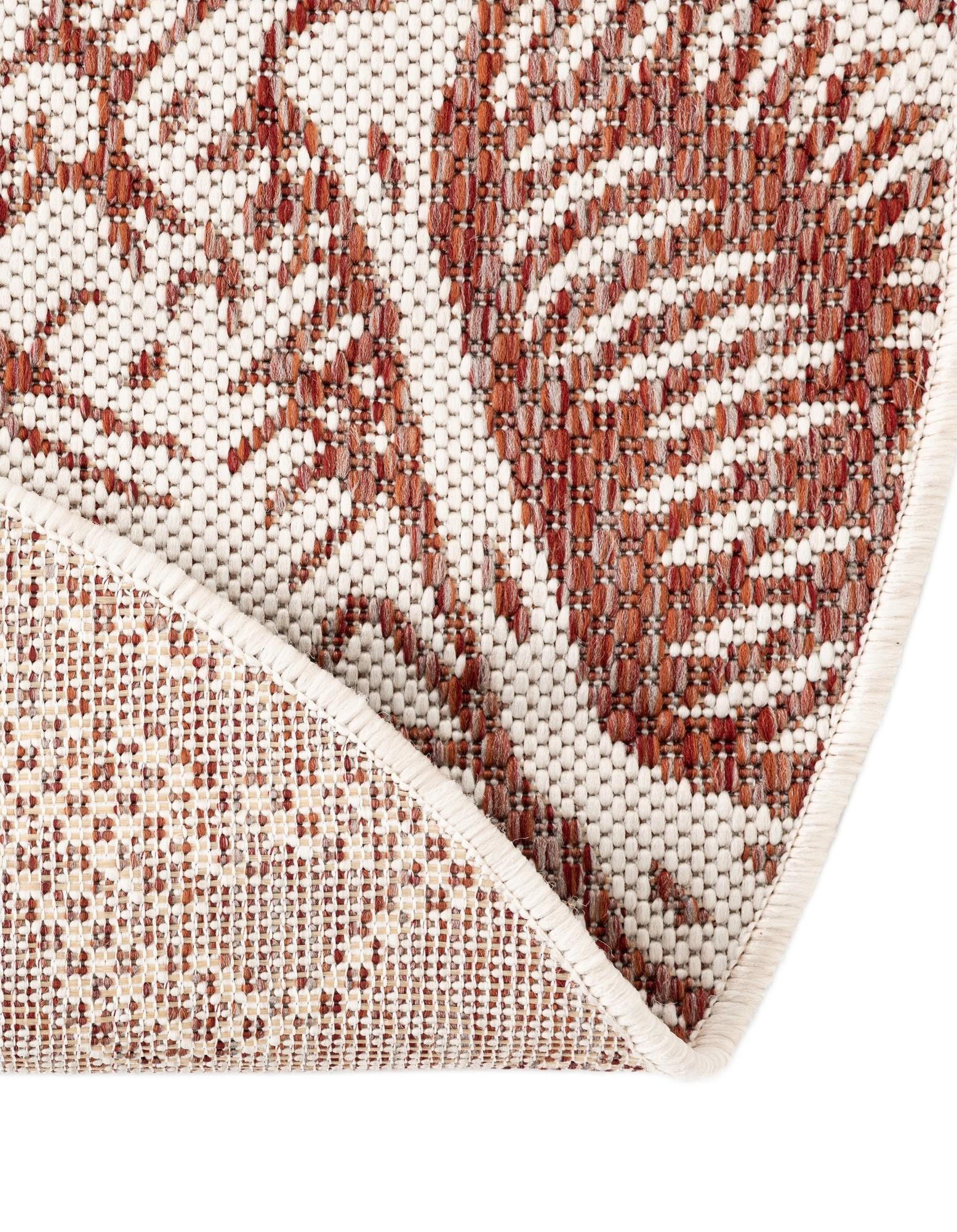 7' 10 x 7' 10 Easy-Clean Coastal Indoor / Outdoor Round Rug