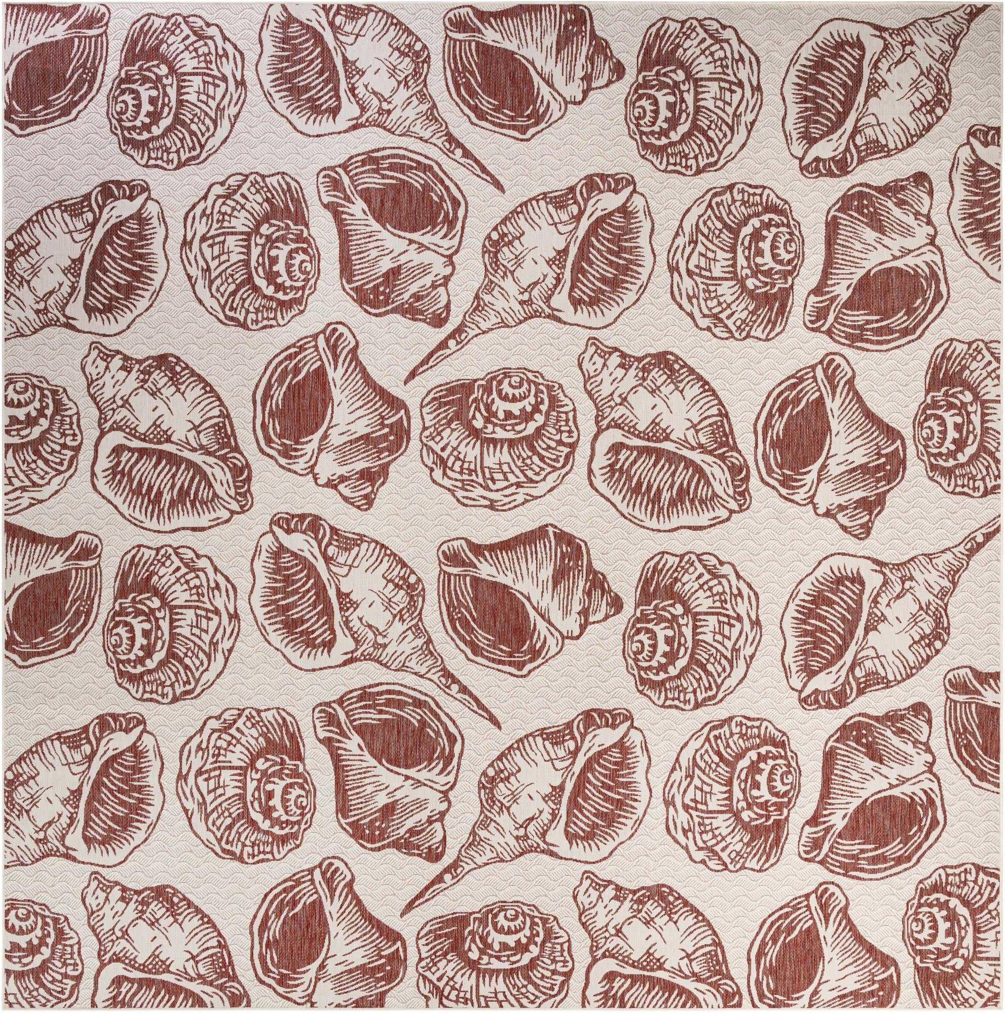 Rug Ivory Rust Red Swatch link