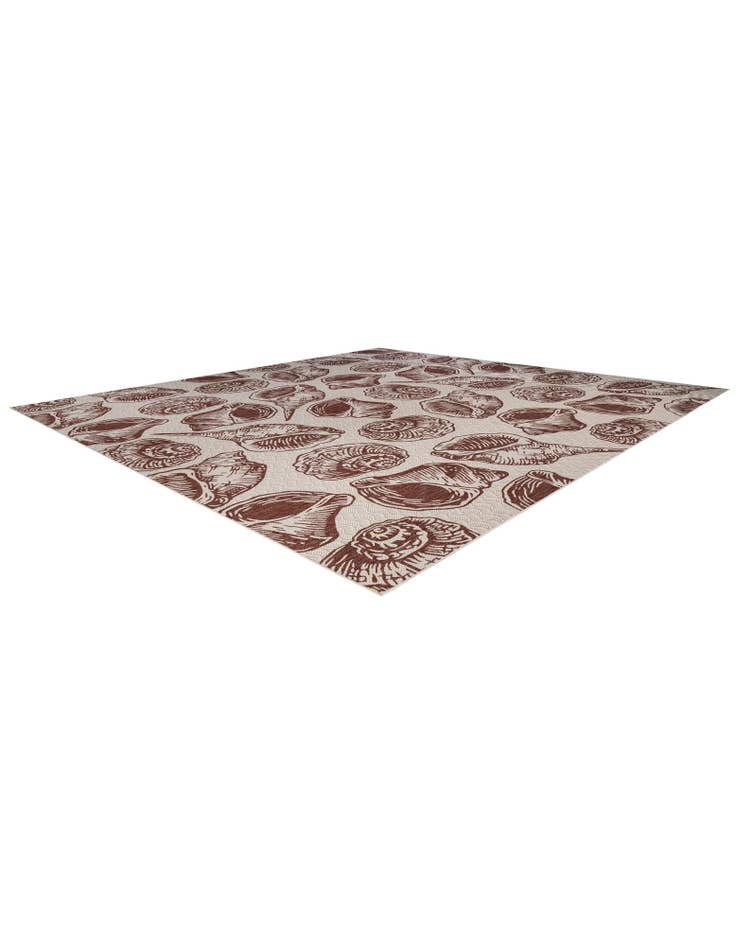 Detail image of 13' x 13'  Washable Coastal Indoor / Outdoor Square Rug