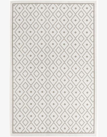 1' 3 x 1' 3 Easy-Clean Trellis Indoor / Outdoor Sample Rug