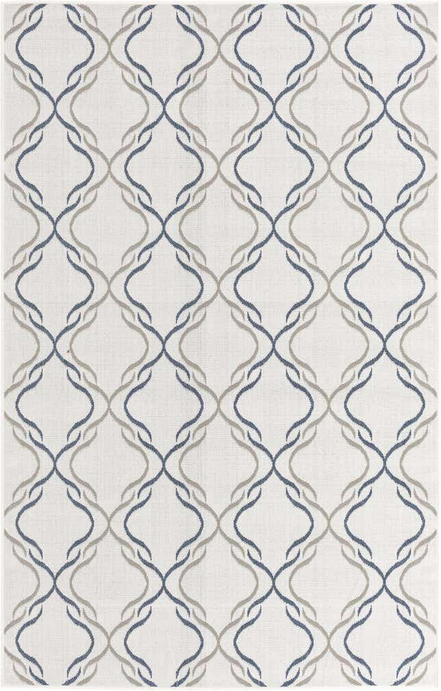 1' 3 x 1' 3 Easy-Clean Trellis Indoor / Outdoor Sample Rug