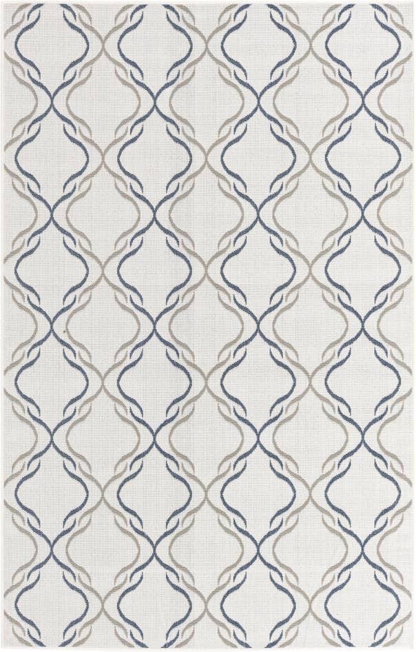 Detail image of 1' 3 x 1' 3 Easy-Clean Trellis Indoor / Outdoor Sample Rug