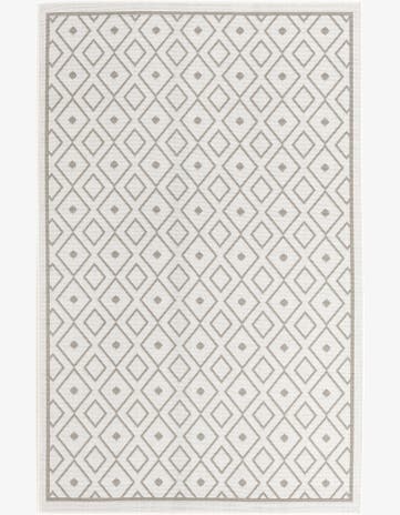 1' 3 x 1' 3 Easy-Clean Trellis Indoor / Outdoor Sample Rug