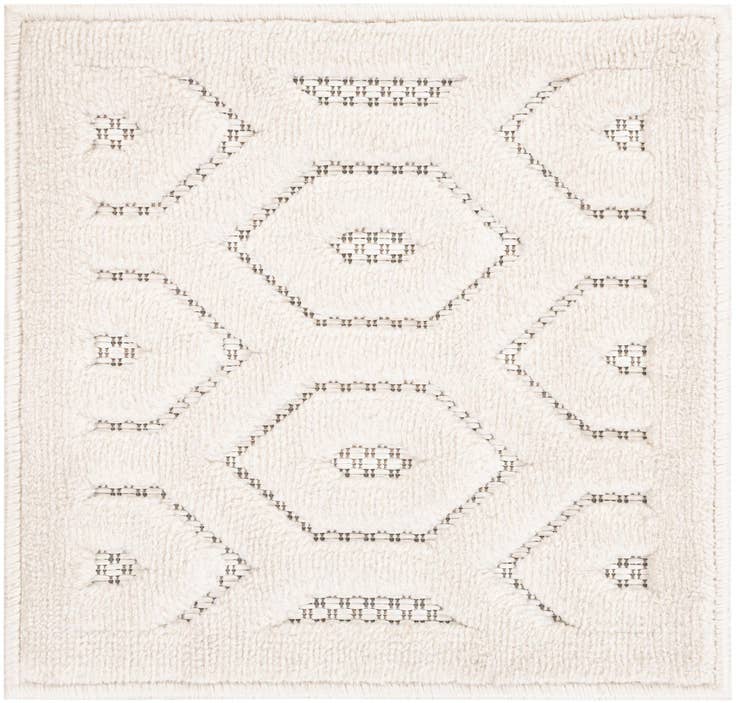 Detail image of 1' 4 x 1' 4 Easy-Clean Trellis Textured Indoor / Outdoor Sample Rug
