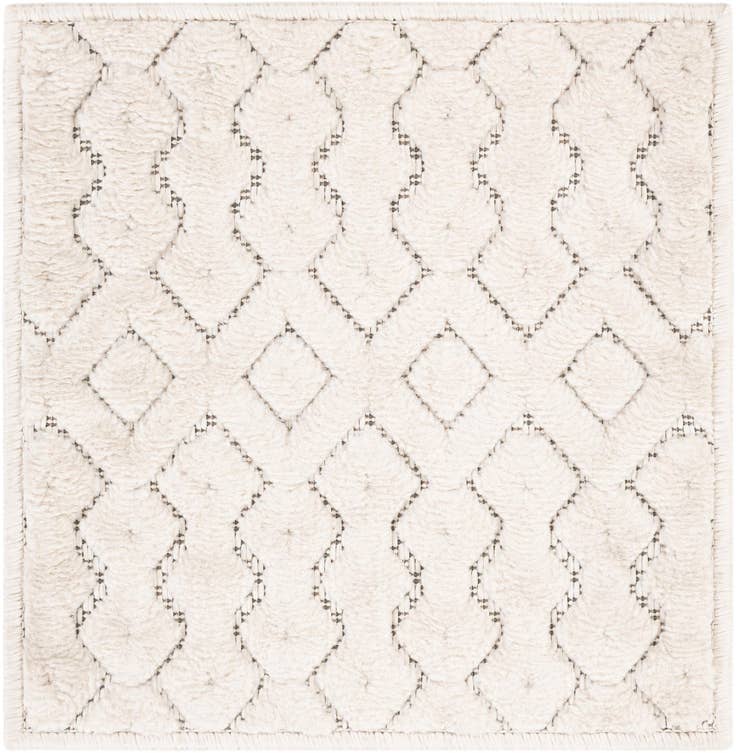 Detail image of 1' 4 x 1' 4 Easy-Clean Trellis Textured Indoor / Outdoor Sample Rug