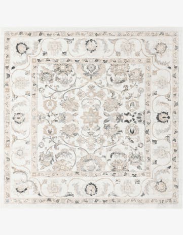 Ivory Aurelia Square Rug