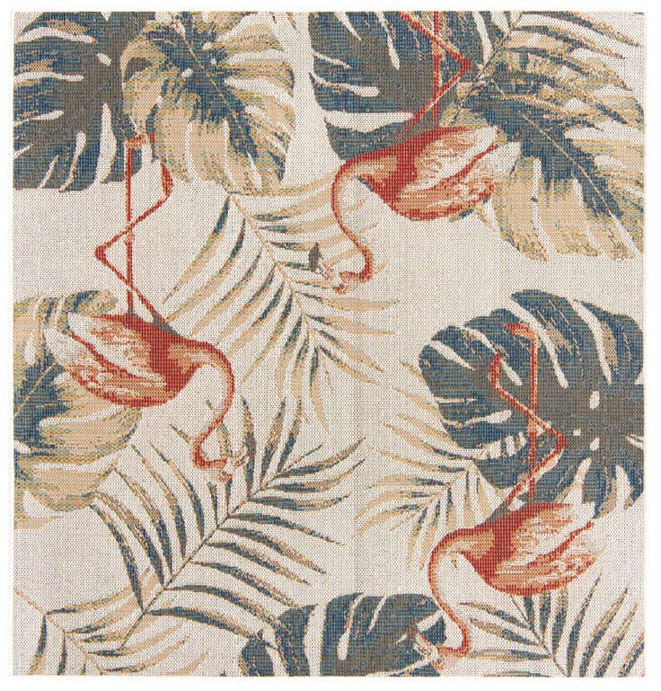 Detail image of 5' 3 x 5' 3 Easy-Clean Baja Indoor / Outdoor Square Rug