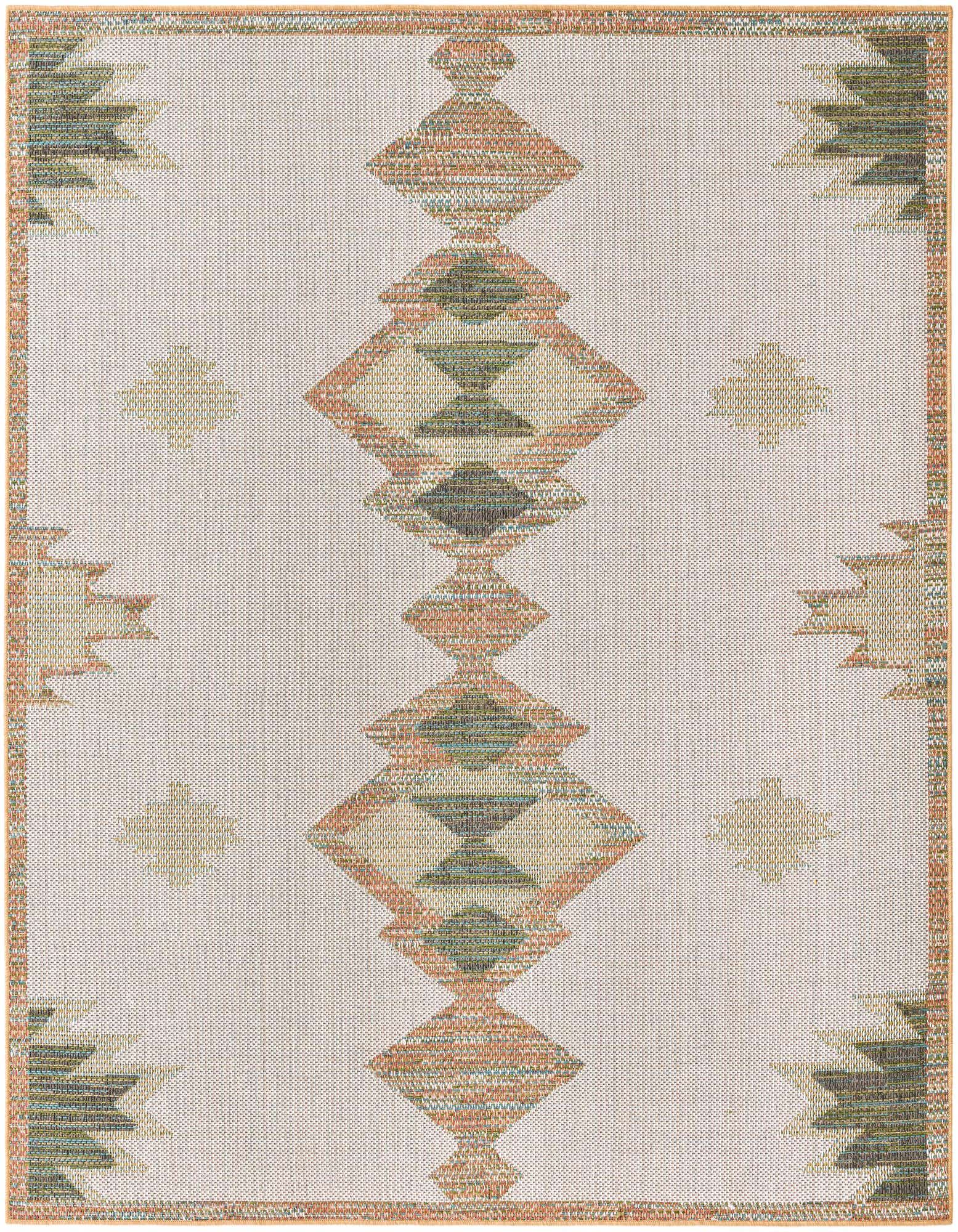 7' 10 x 7' 10 Easy-Clean Baja Indoor / Outdoor Square Rug