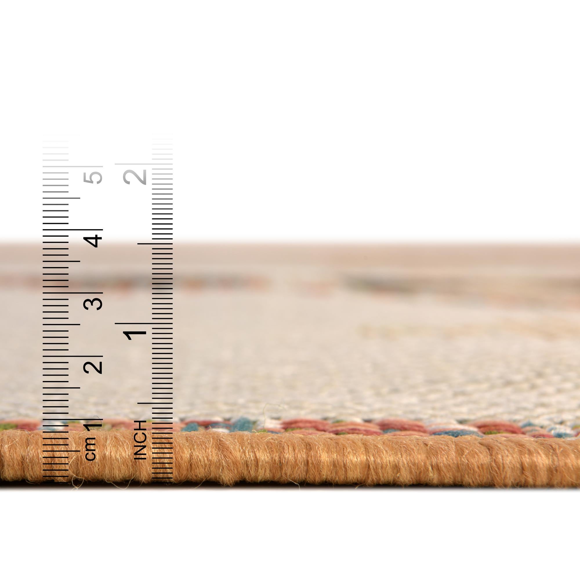 5' 3 x 5' 3 Easy-Clean Baja Indoor / Outdoor Square Rug