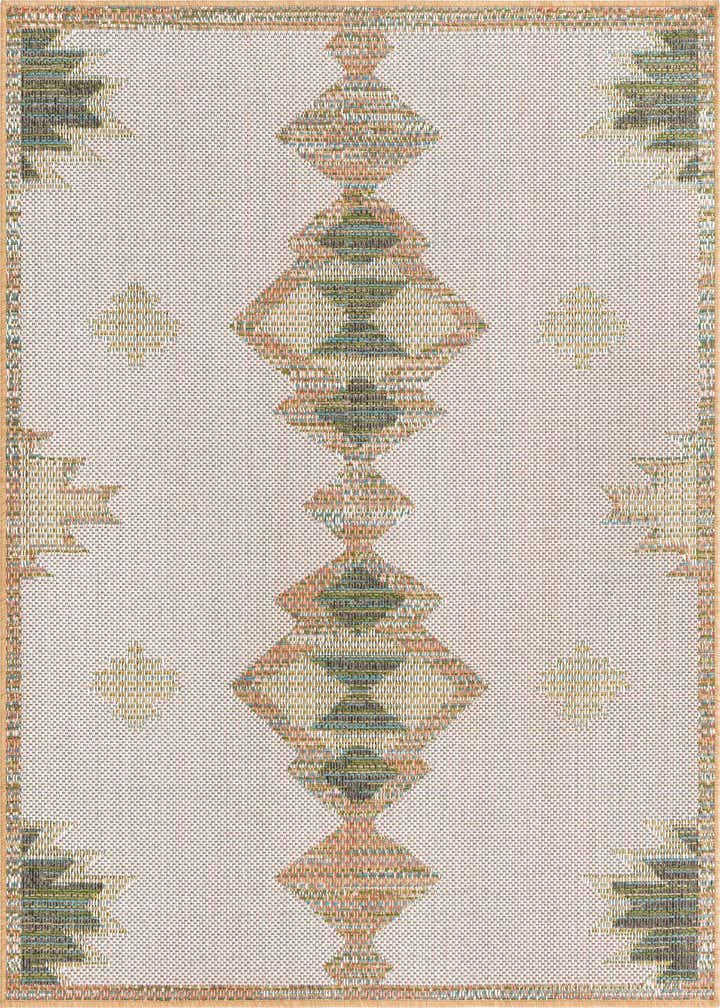 5' 3 x 5' 3 Easy-Clean Baja Indoor / Outdoor Square Rug